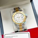Replica Rolex Sky Dweller White Dial 2-Tone Gold Case Watch 